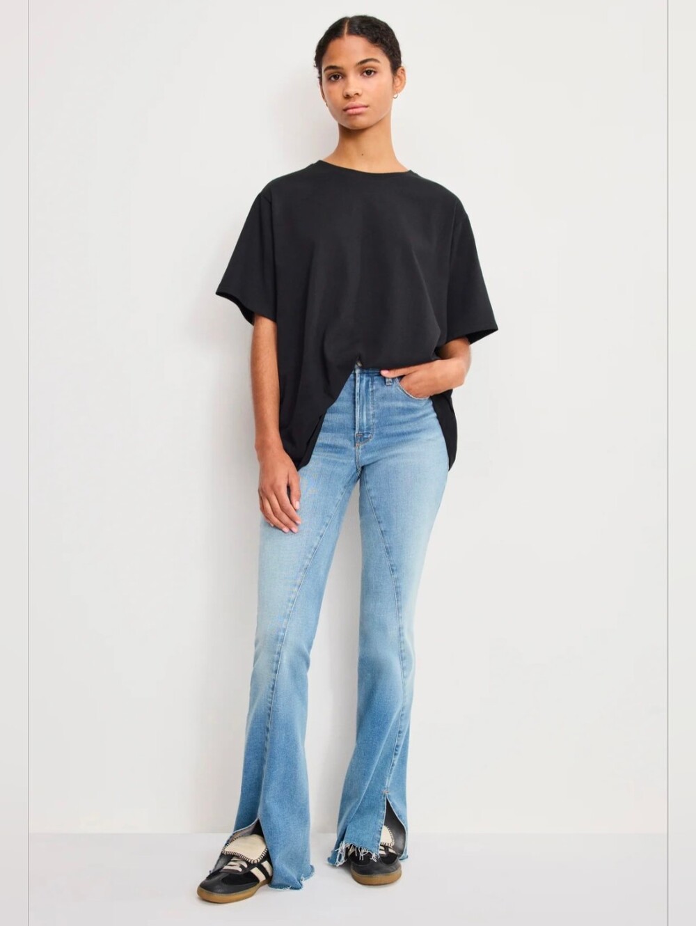 Tailored Good American Soft Tech Flares